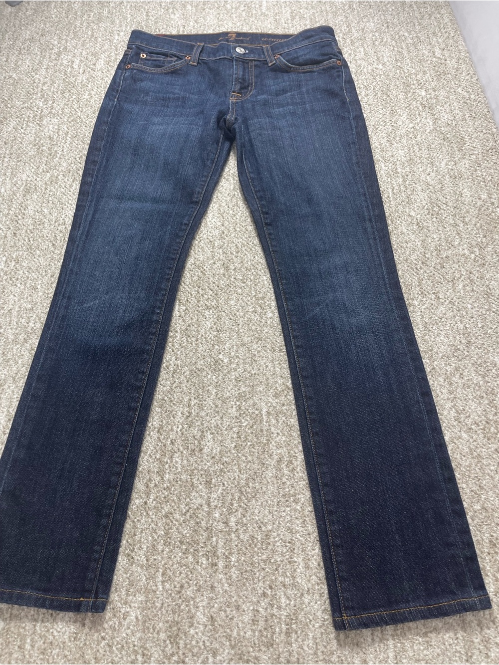 7 Seven For All Mankind Low Rise Boot Cut Women Jeans 26W/ 28L. SKU#0306